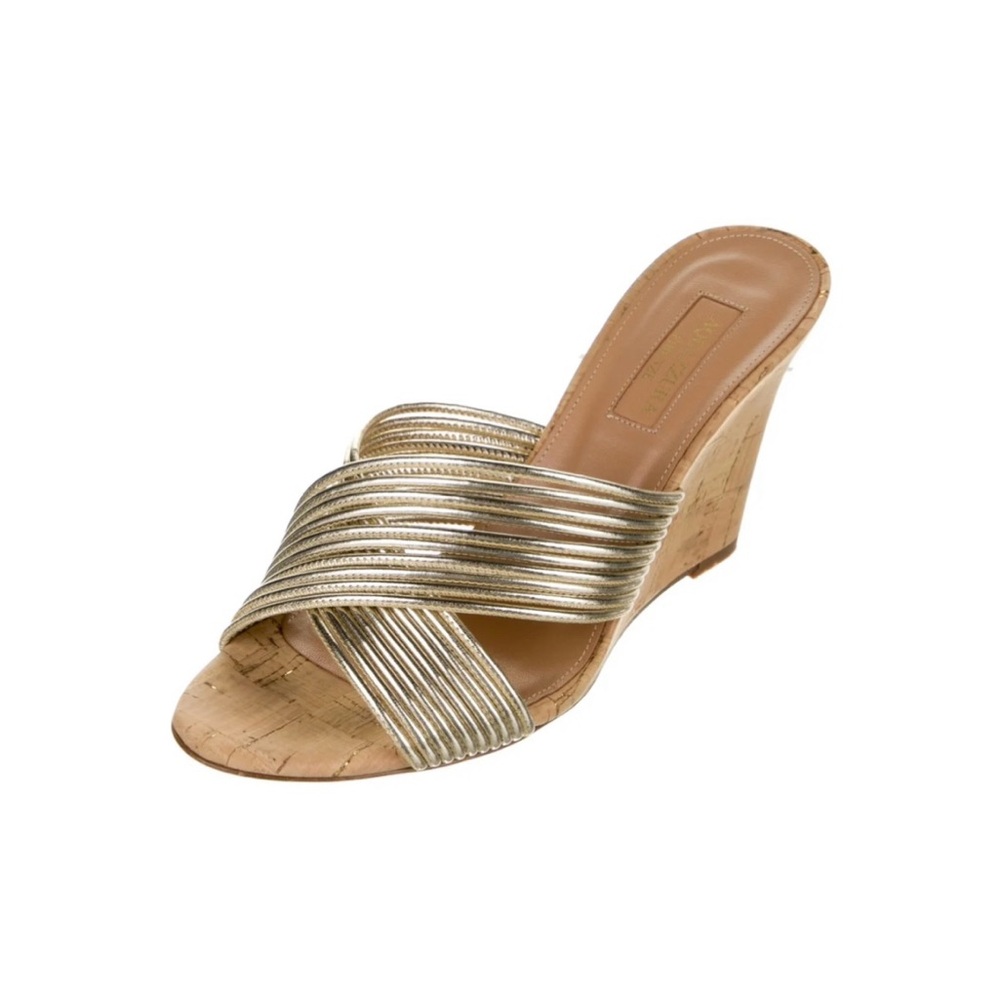 AQUAZZURA
Leather Slides never been worn